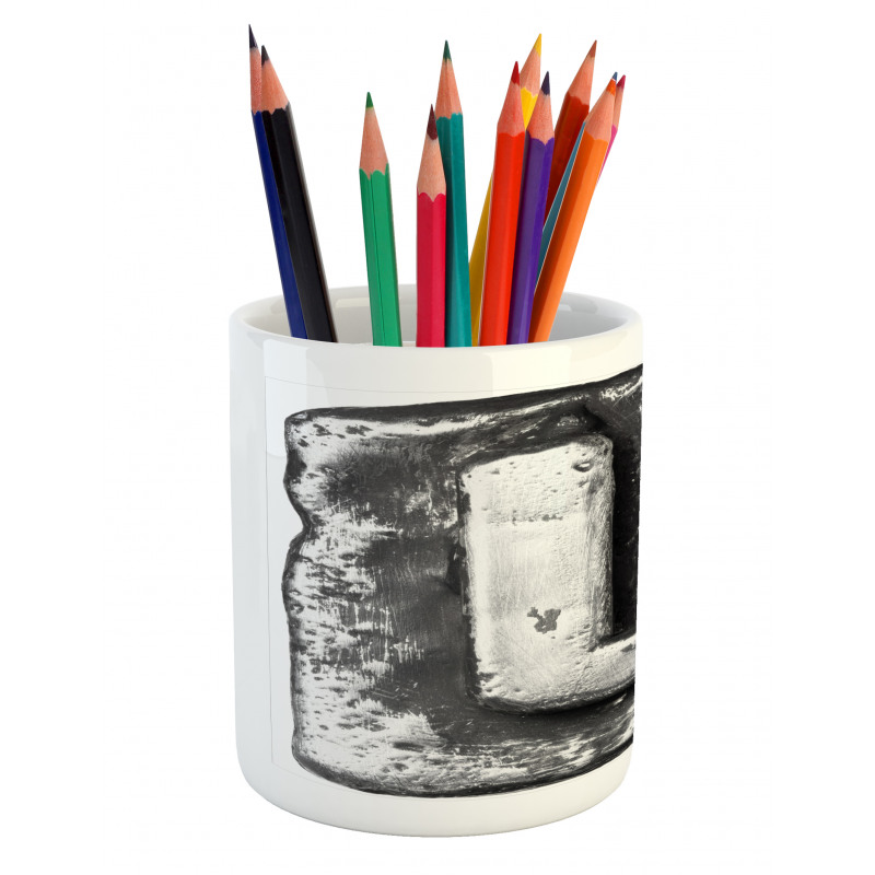 Baroque Word Design L Pencil Pen Holder