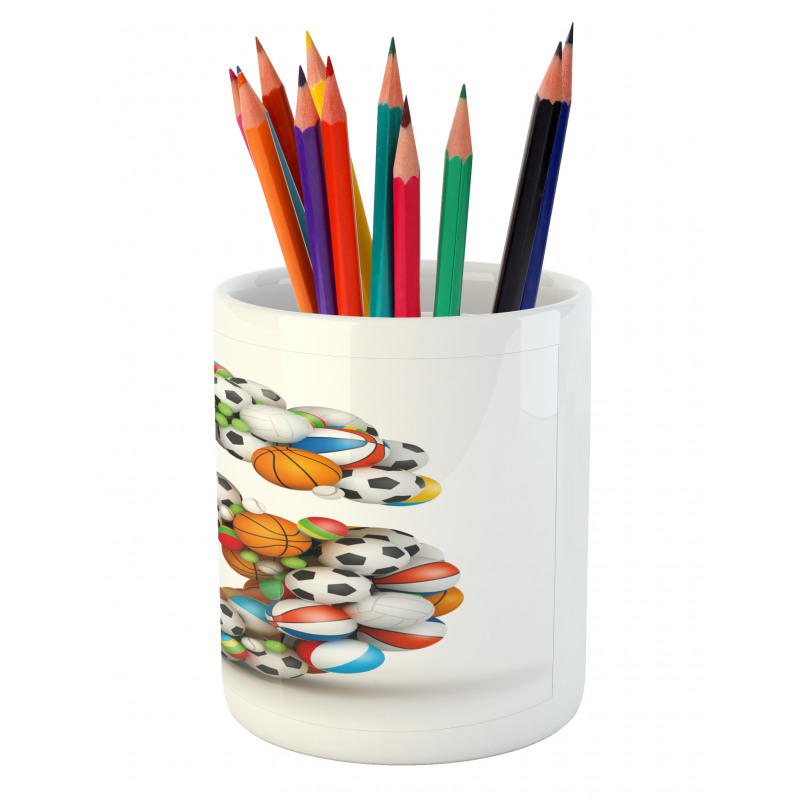 Boys Kids Fun Initials Pencil Pen Holder