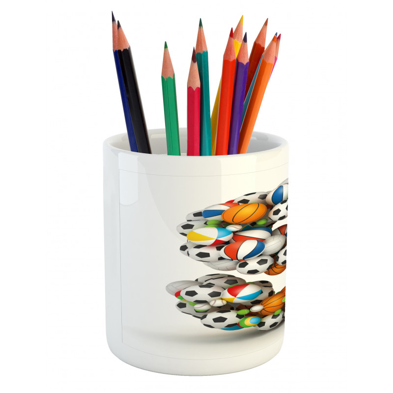 Boys Kids Fun Initials Pencil Pen Holder