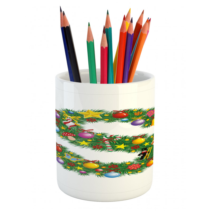 Christmas Ornament S Pencil Pen Holder