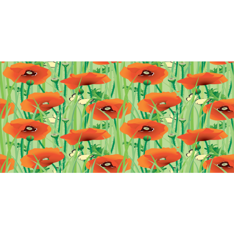 Poppy Flowers Field Pencil Pen Holder