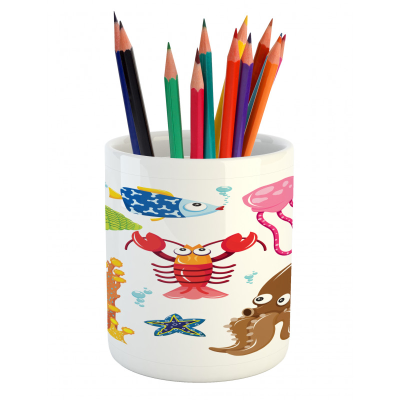 Underwater Wildlife Fun Pencil Pen Holder