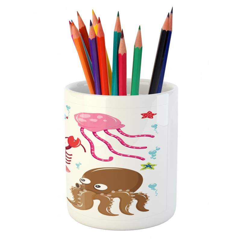 Underwater Wildlife Fun Pencil Pen Holder