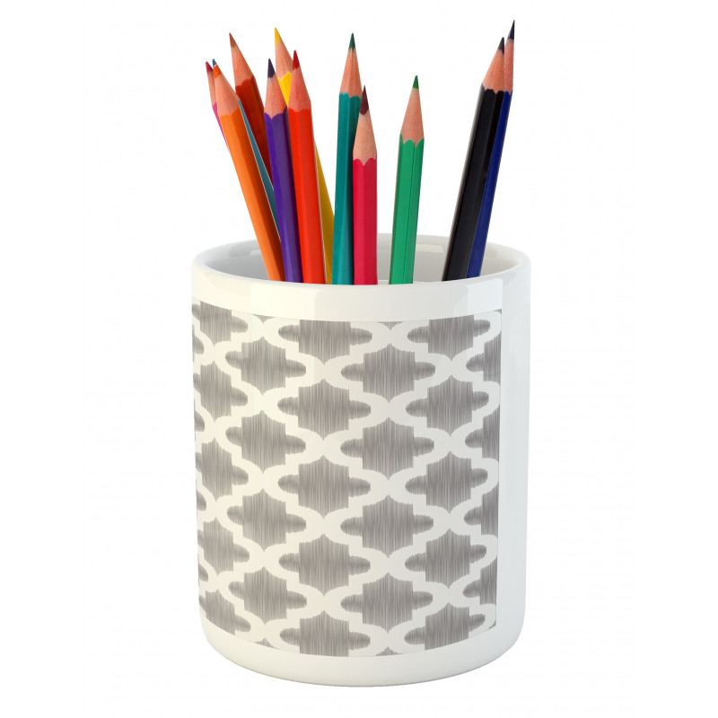 Geometric Damask Pencil Pen Holder