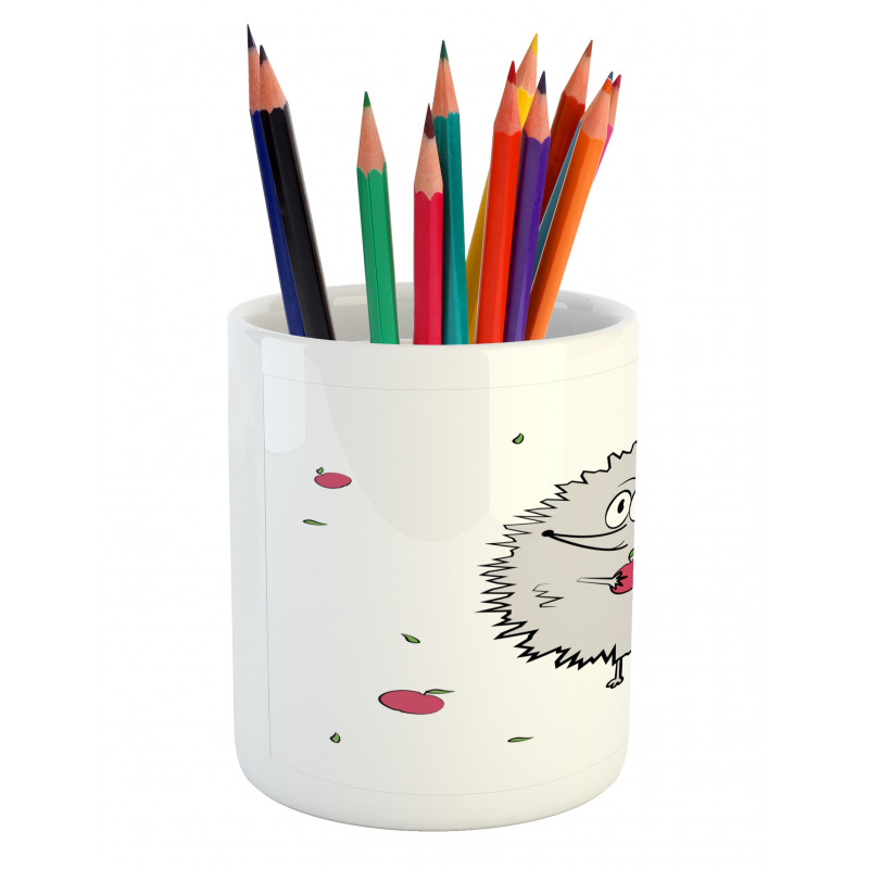 Happy Mammal Apples Pencil Pen Holder