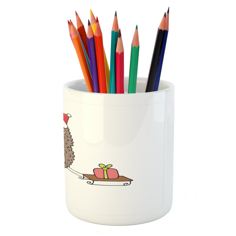 Cartoon Bird and Tree Pencil Pen Holder