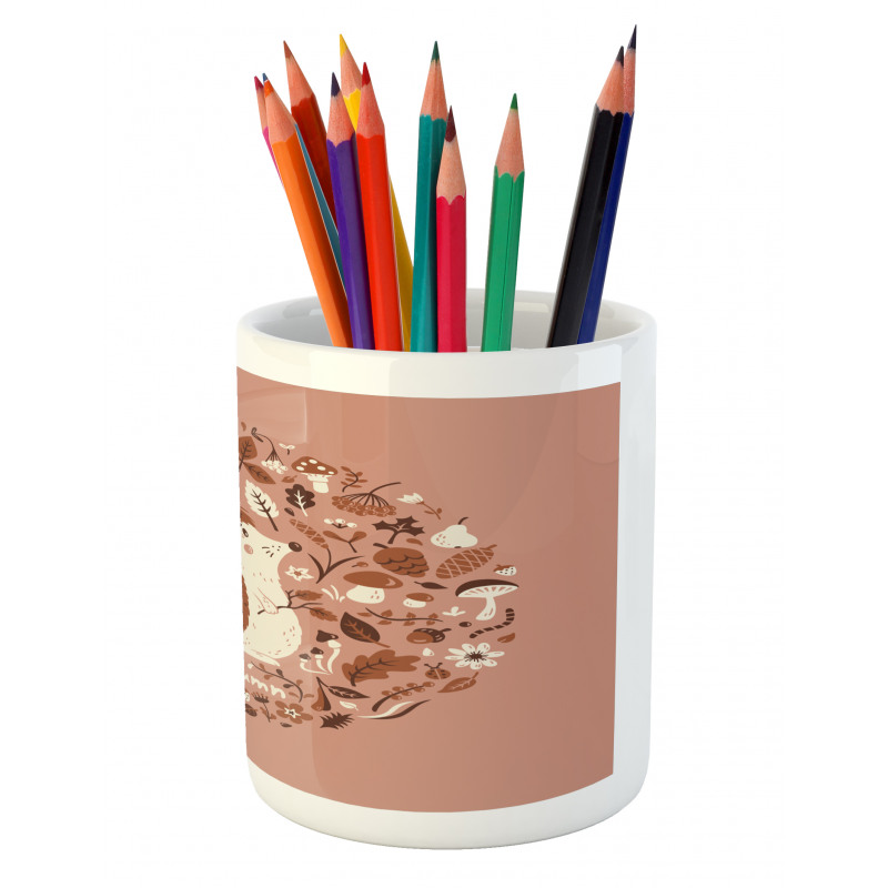 Autumn Elements Pine Pencil Pen Holder