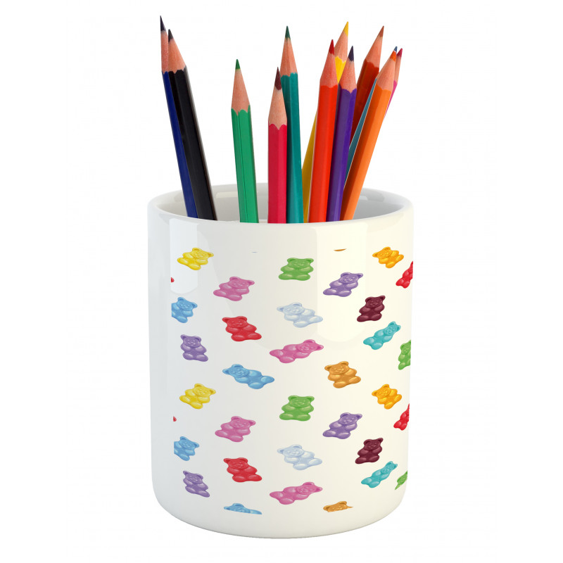 Vibrant Gummy Bears Pencil Pen Holder