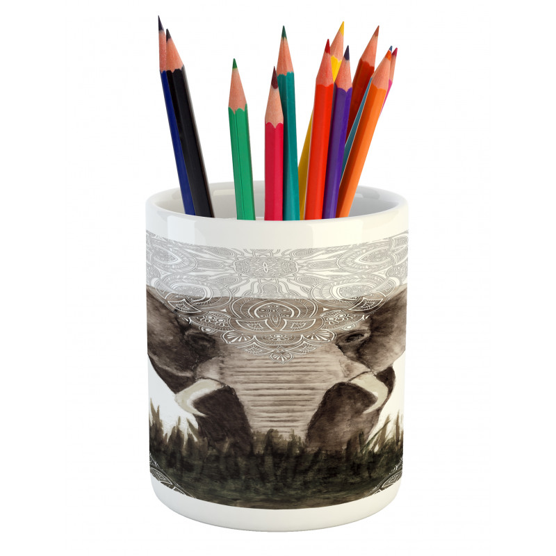 Elephant Animal Pencil Pen Holder