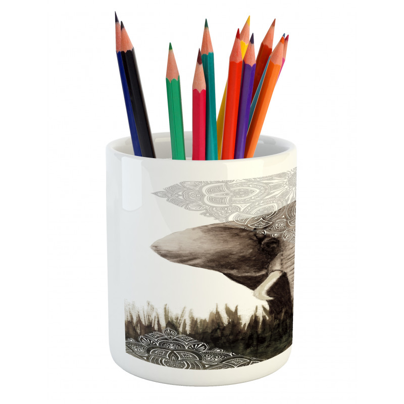 Elephant Animal Pencil Pen Holder