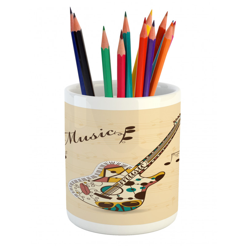 Abstract Funk Instrument Pencil Pen Holder