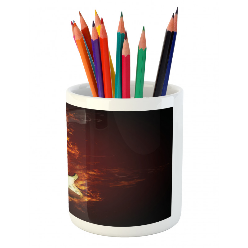 Instrument in Flames Pencil Pen Holder