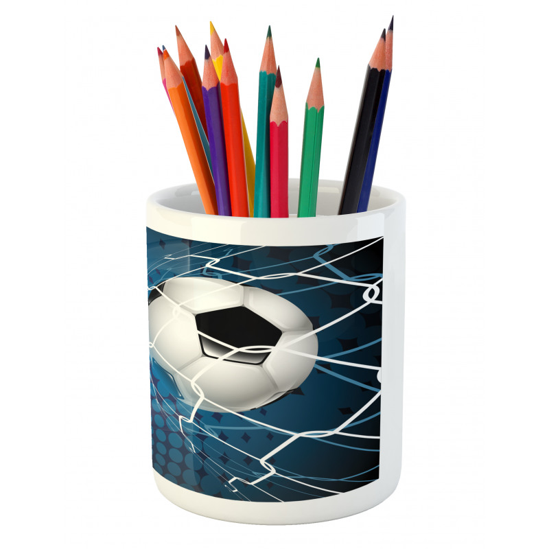 Abstract Goal Pattern Pencil Pen Holder