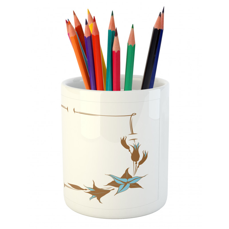 Floral Frame Pencil Pen Holder