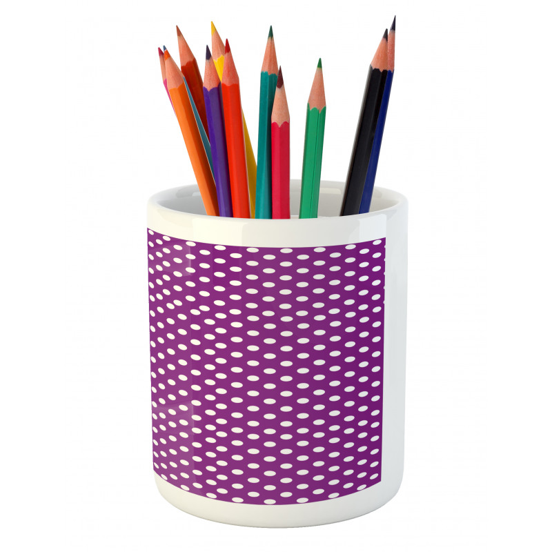 Old Fashioned Vivid Dots Pencil Pen Holder