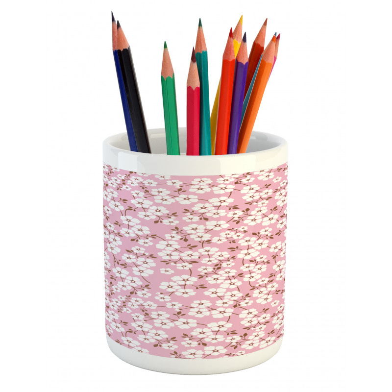 Cheery Blooms Pencil Pen Holder