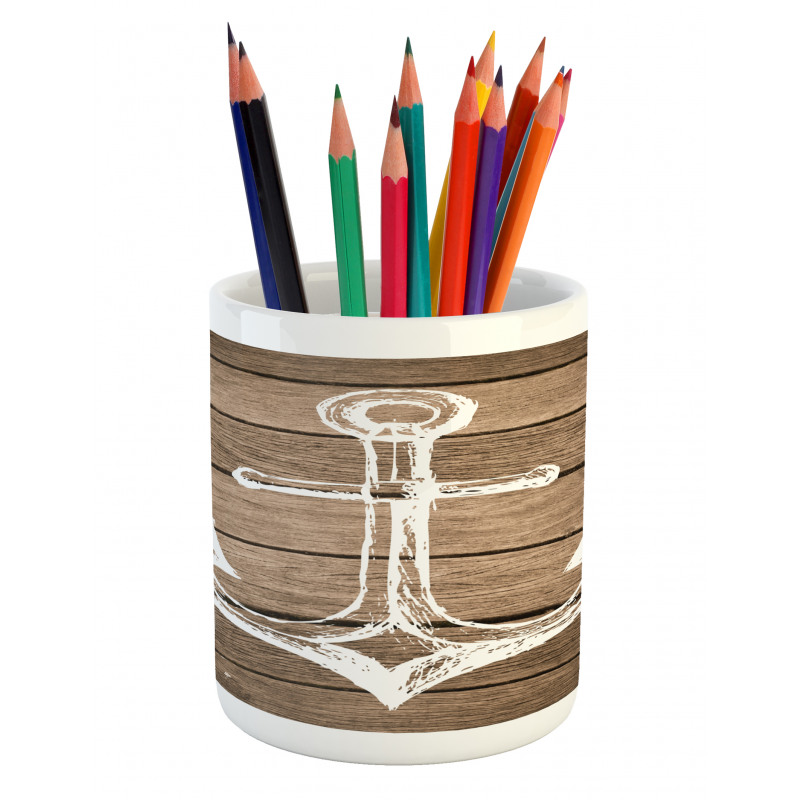 Rustic Planks Pencil Pen Holder