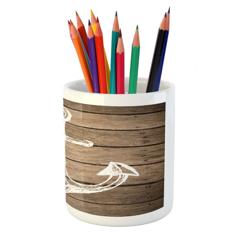 Rustic Planks Pencil Pen Holder