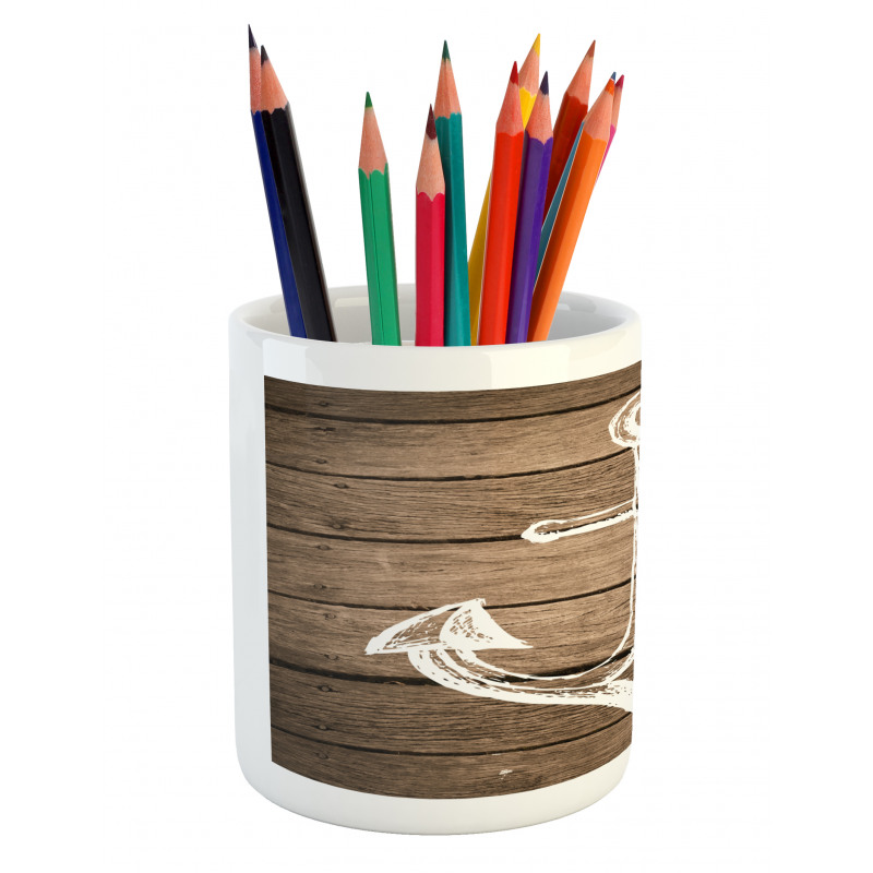 Rustic Planks Pencil Pen Holder