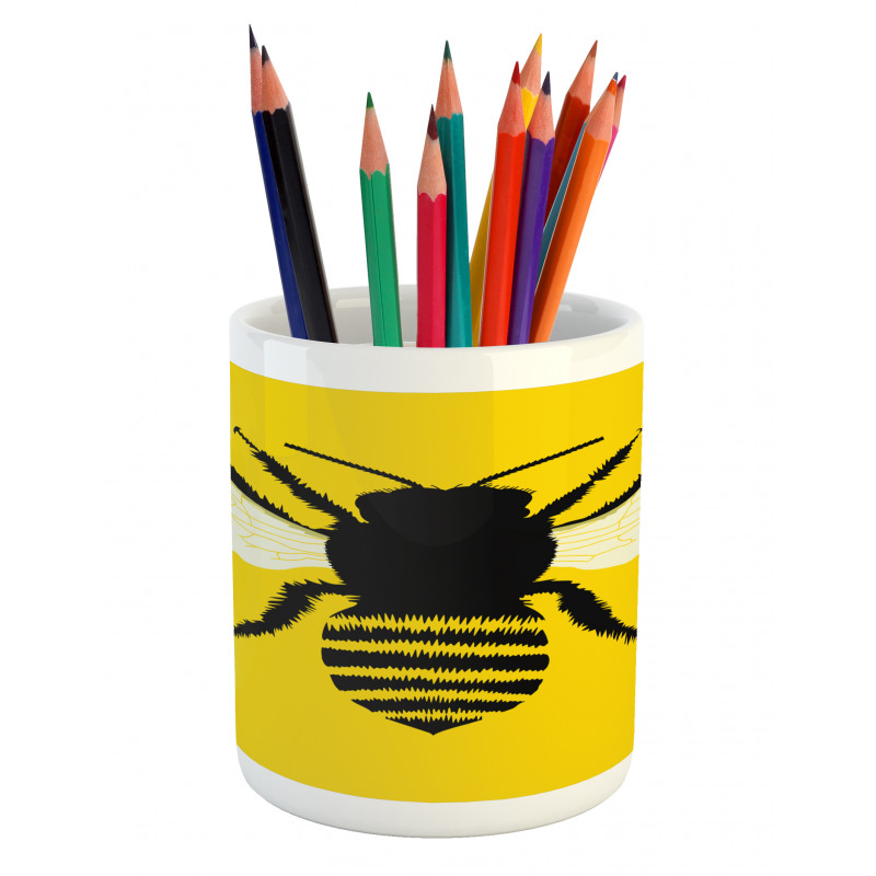 Honeybee Silhouette Pencil Pen Holder