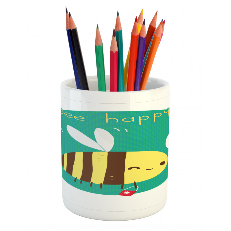 Winking Bumblebee Pencil Pen Holder