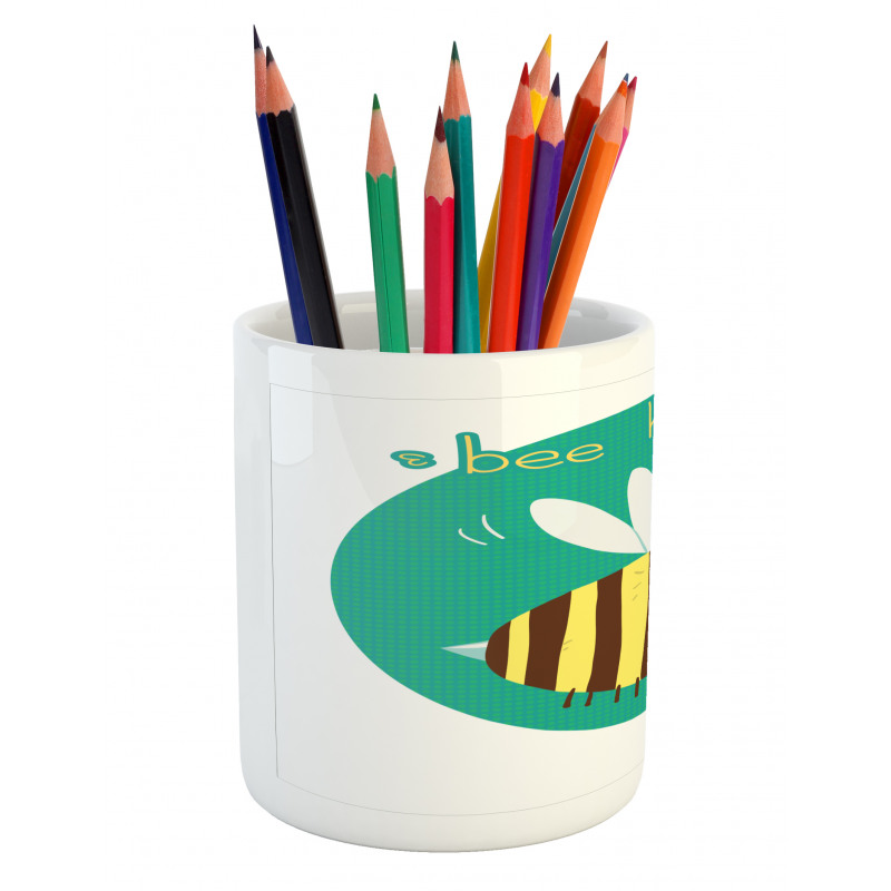 Winking Bumblebee Pencil Pen Holder