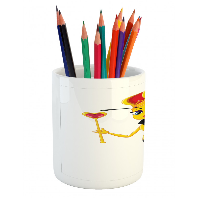 Cartoon Style Bee Pencil Pen Holder