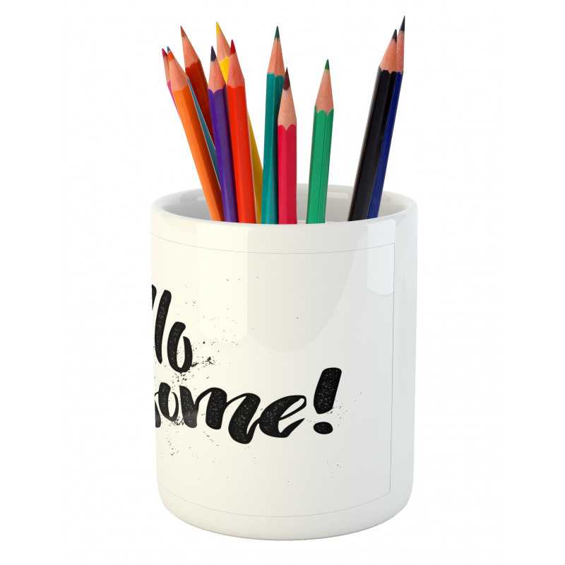 Hipster Valentines Slogan Pencil Pen Holder