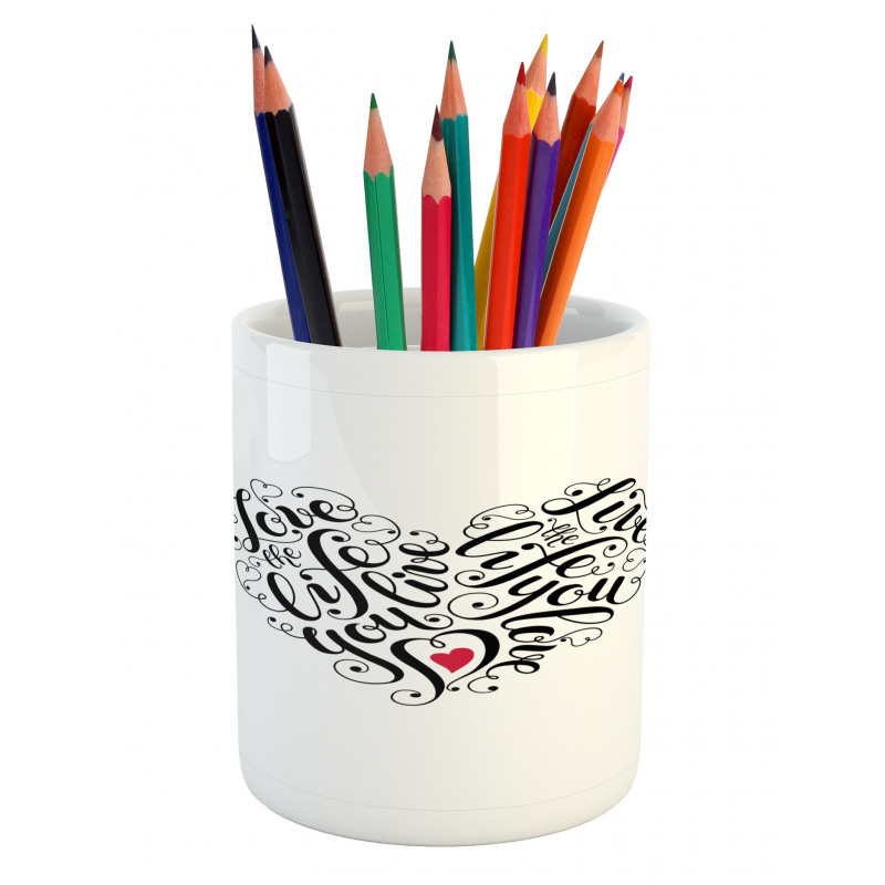 Heart Shape Pencil Pen Holder