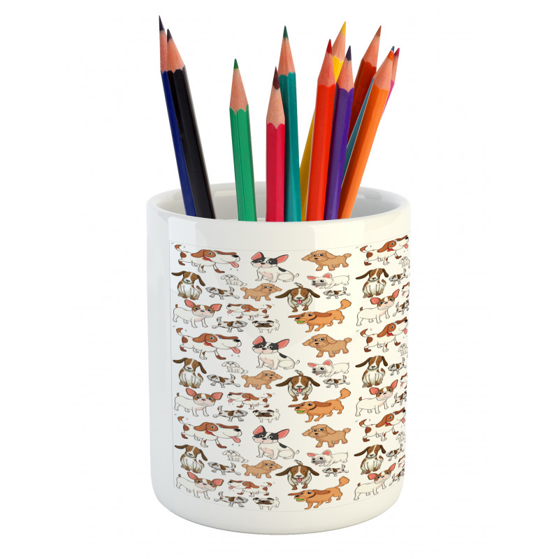 Cartoon Composition Pencil Pen Holder