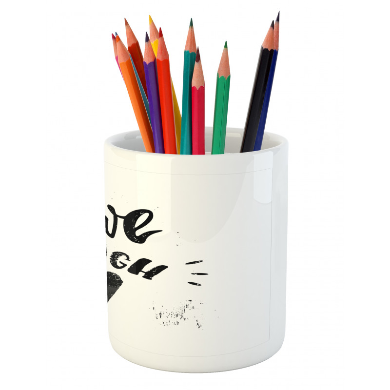 Retro Message Pencil Pen Holder