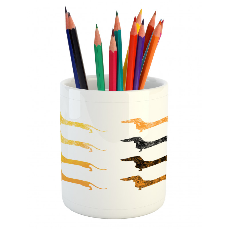 Vintage Silhouettes Pencil Pen Holder