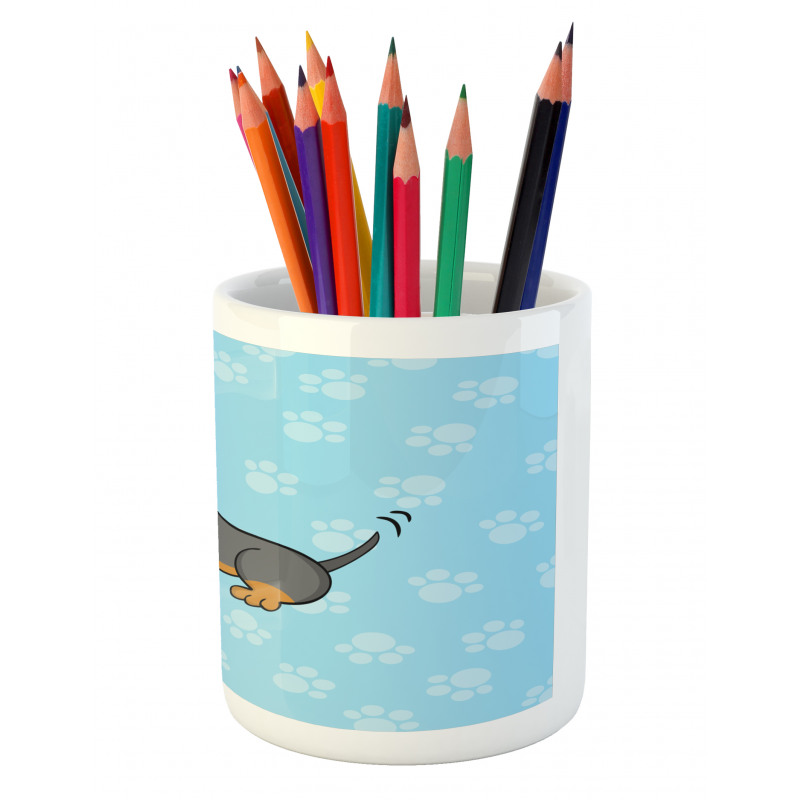 Happy Puppy Cartoon Pencil Pen Holder