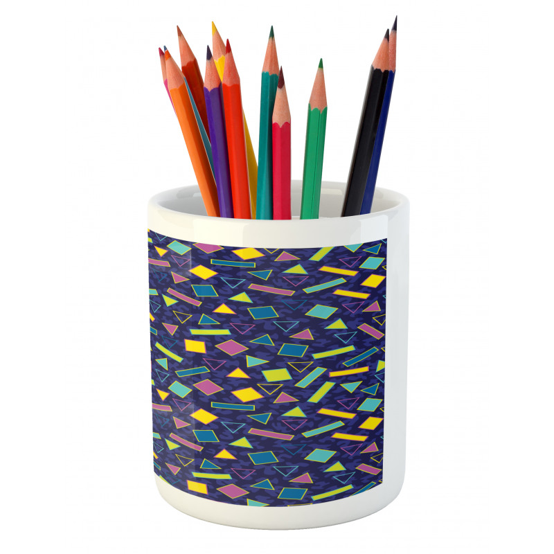 Retro 80s Memphis Fashion Pencil Pen Holder