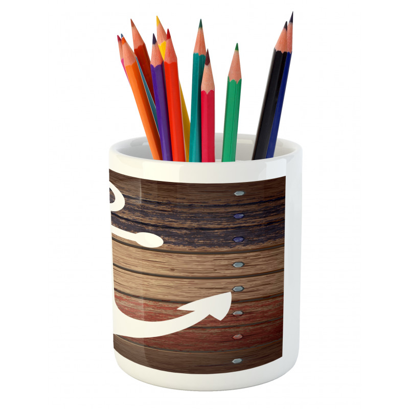 Boat Theme Anchor Motif Pencil Pen Holder