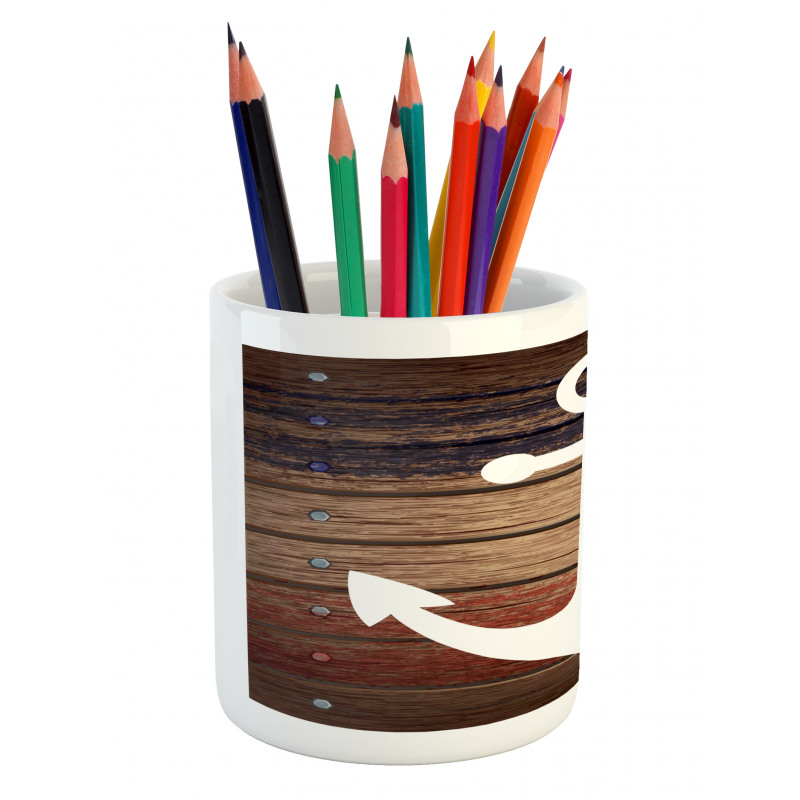 Boat Theme Anchor Motif Pencil Pen Holder