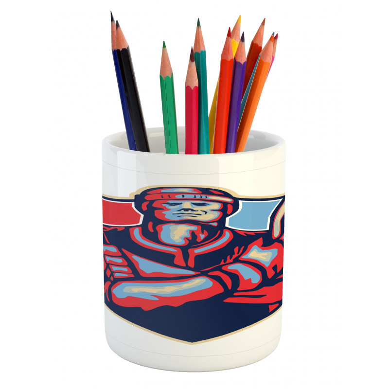 Player Holding Stick Pencil Pen Holder