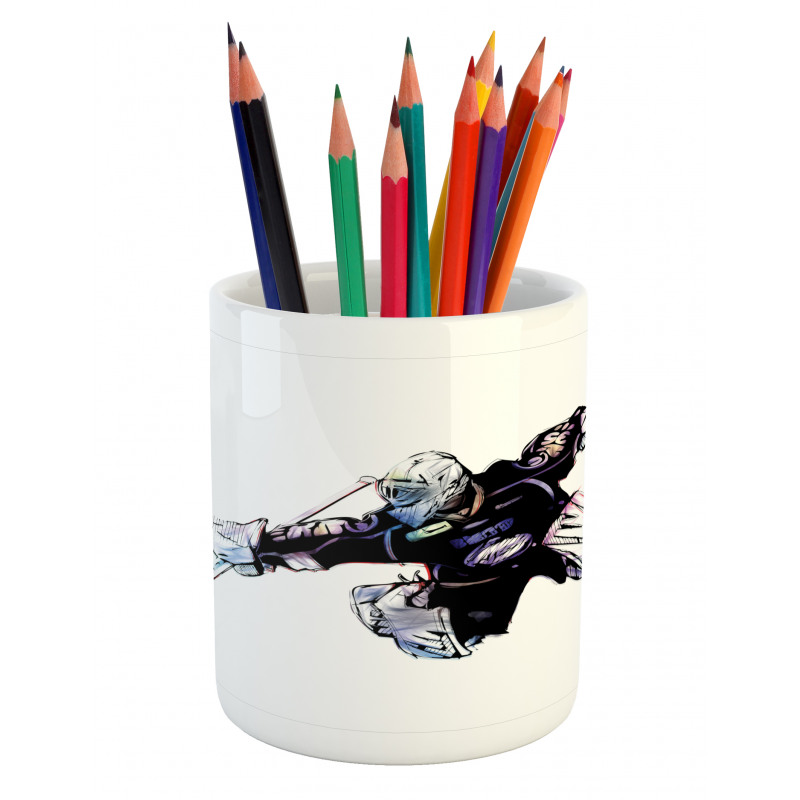 Goalkeeper Playing Game Pencil Pen Holder