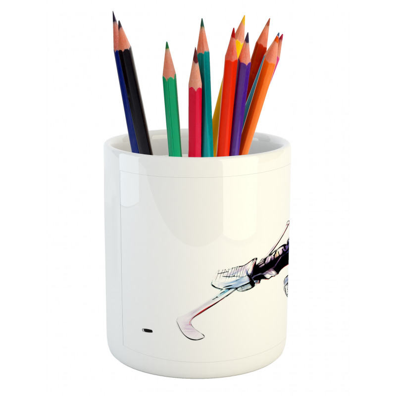 Goalkeeper Playing Game Pencil Pen Holder