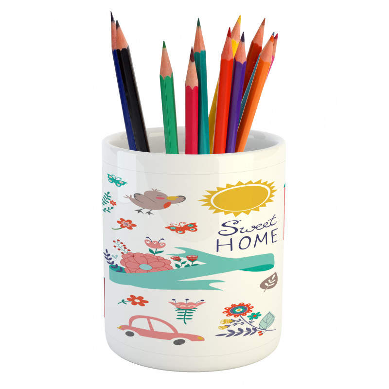 Cartoon Pencil Pen Holder