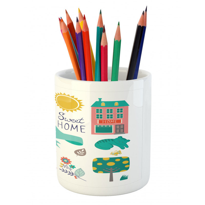 Cartoon Pencil Pen Holder