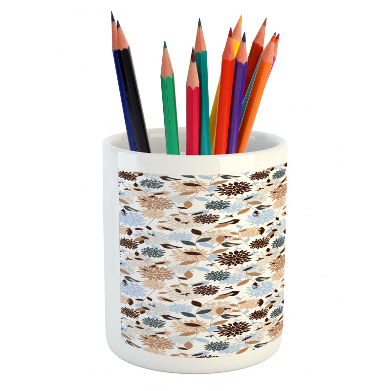 Hydrangea Abstract Pencil Pen Holder