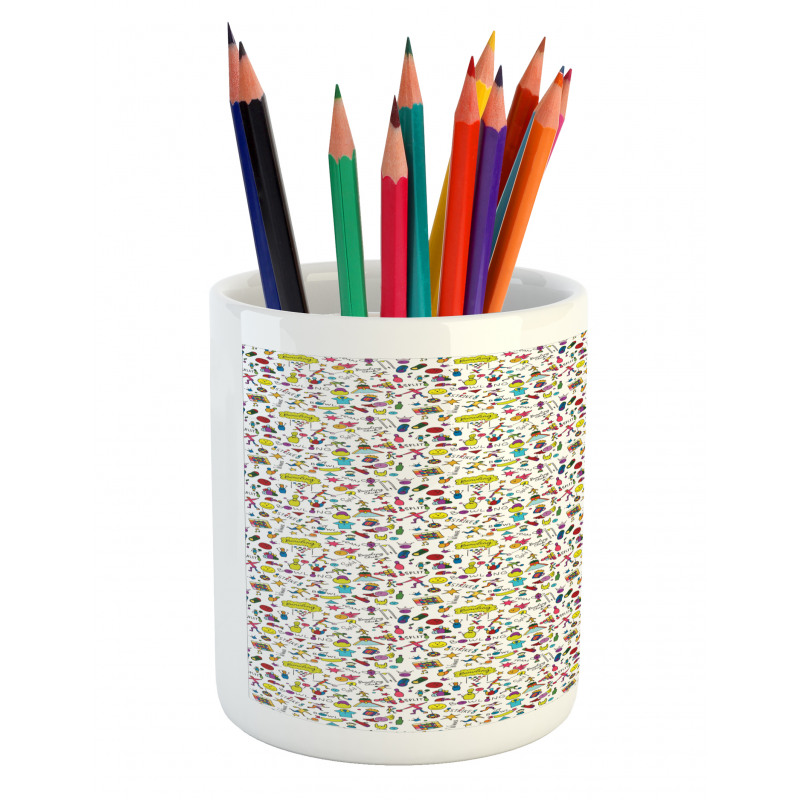 Cheery Colorful Cartoon Pencil Pen Holder