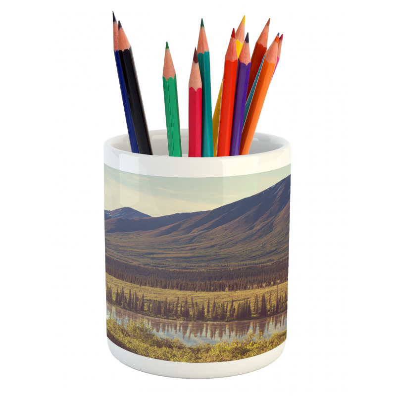 Idyllic Rustic Photo Pencil Pen Holder