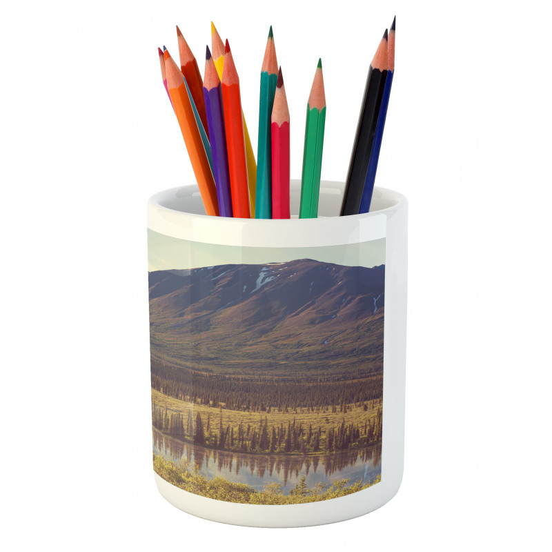 Idyllic Rustic Photo Pencil Pen Holder