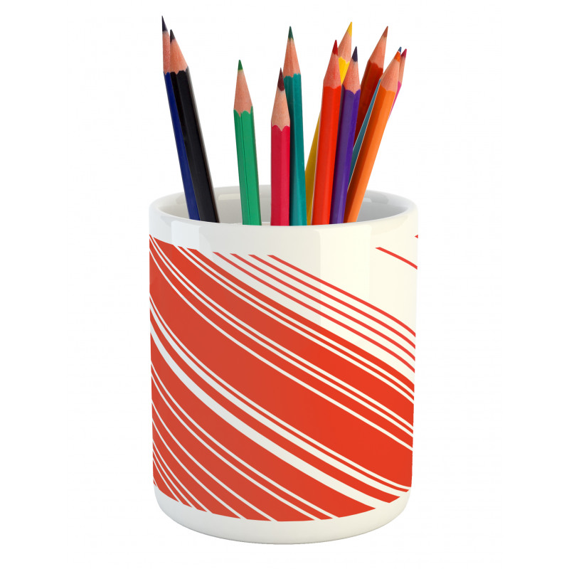 Barcode Lines Design Pencil Pen Holder