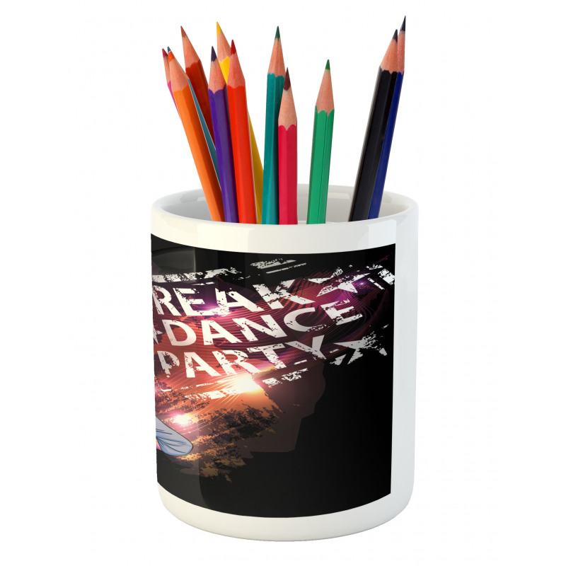 Break Dance Party Theme Pencil Pen Holder