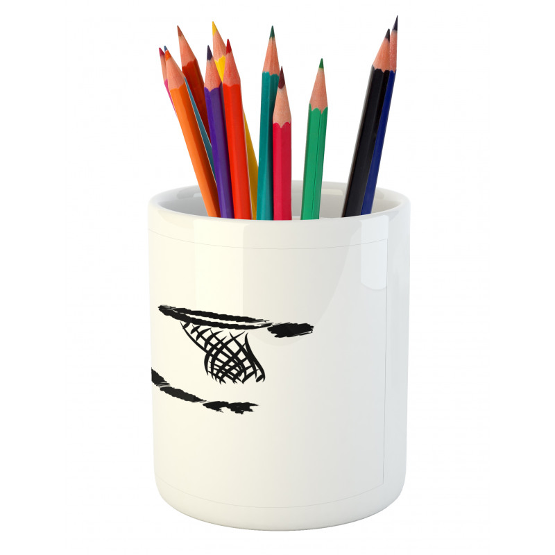 Basketball Player Artwork Pencil Pen Holder