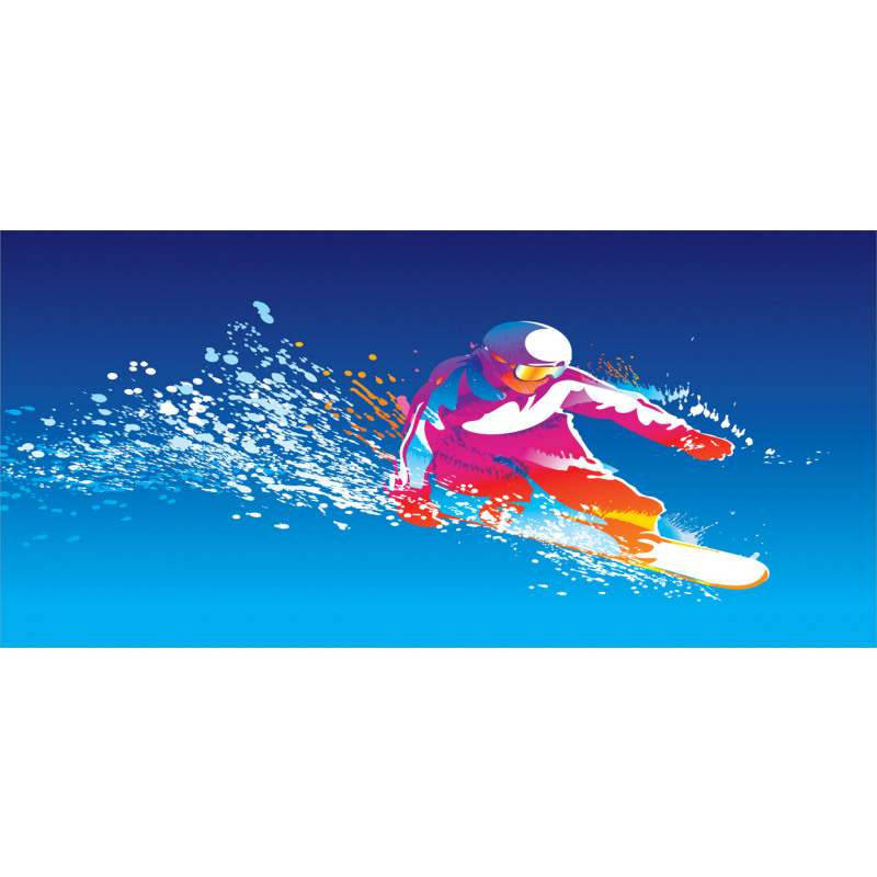 Colorful Snowboarding Man Pencil Pen Holder