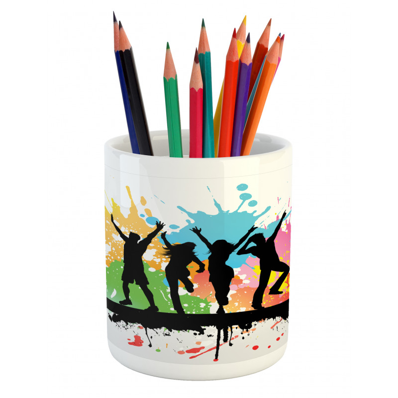 Dance Party People Colors Pencil Pen Holder